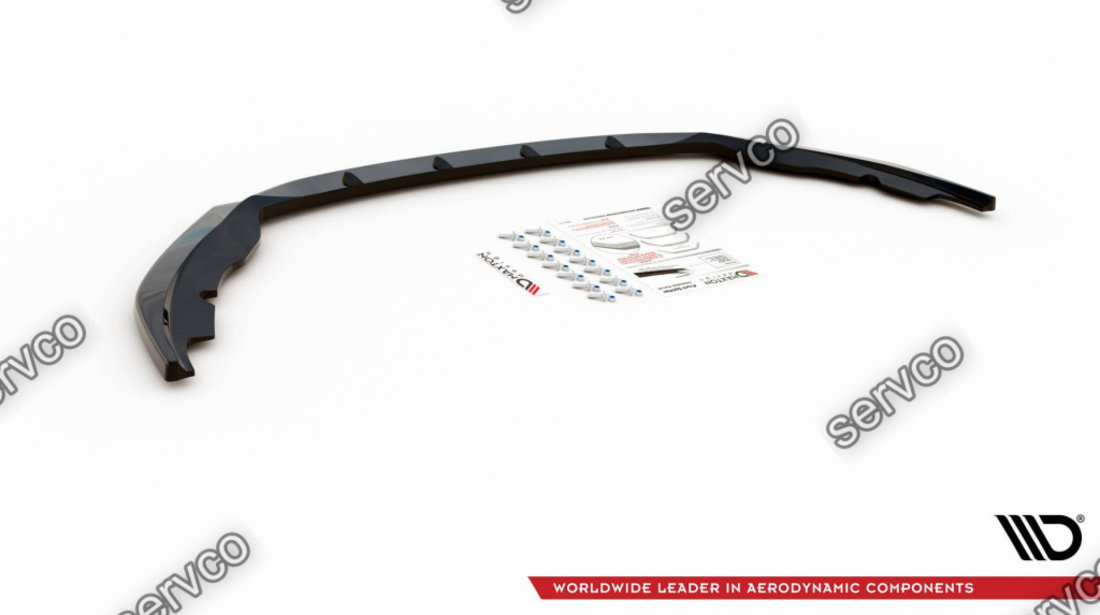 Prelungire splitter bara fata Skoda Fabia Mk3 2014-2019 v7 - Maxton Design