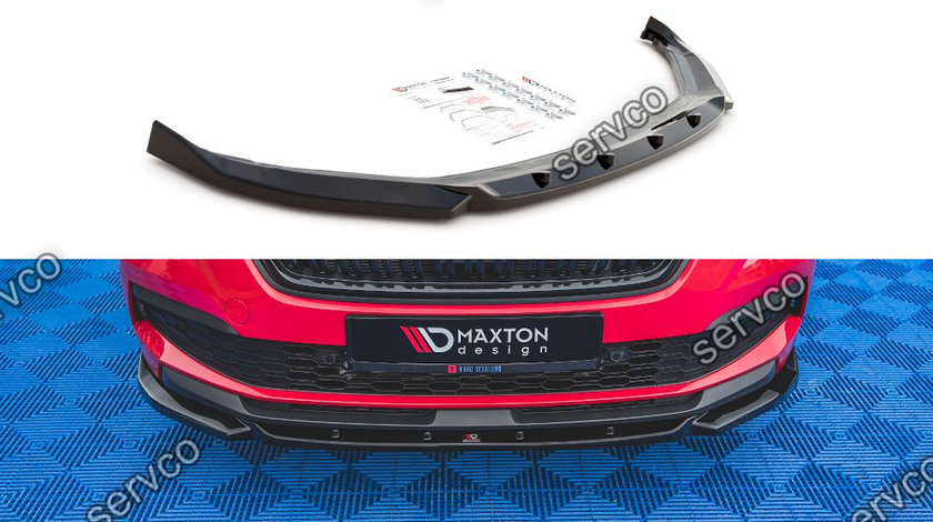 Prelungire splitter bara fata Skoda Kamiq 2019- v1 - Maxton Design