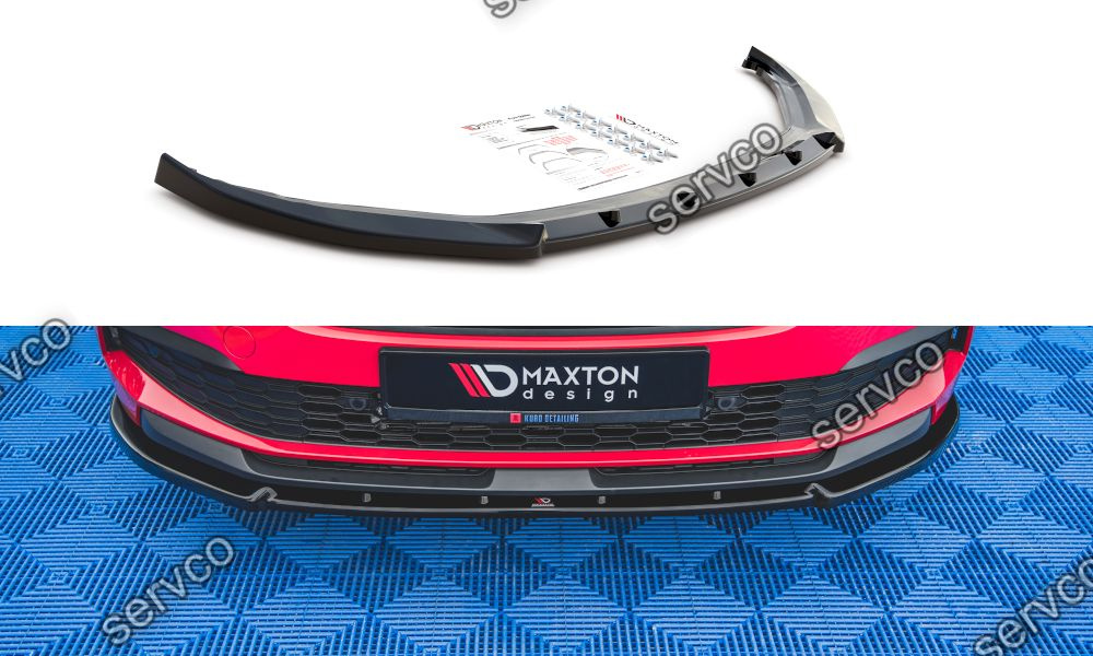 Prelungire splitter bara fata Skoda Kamiq 2019- v2 - Maxton Design