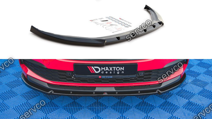 Prelungire splitter bara fata Skoda Kamiq 2019- v2 - Maxton Design