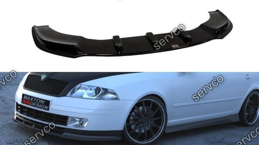 Prelungire splitter bara fata Skoda Octavia Mk2 2004-2008 v2 - Maxton Design