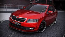 Prelungire splitter bara fata Skoda Octavia Mk3 20...