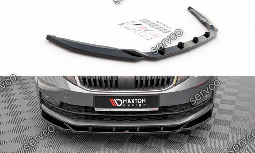 Prelungire splitter bara fata Skoda Octavia Mk3 Facelift 2016-2020 v19 - Maxton Design