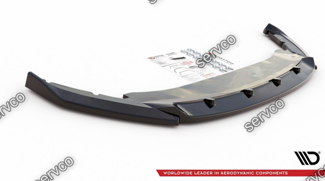 Prelungire splitter bara fata Skoda Octavia Mk4 2019- v1 - Maxton Design