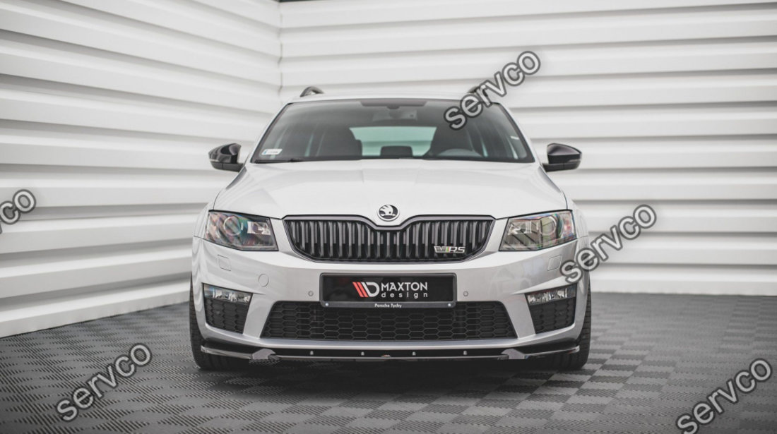 Prelungire splitter bara fata Skoda Octavia RS Mk3 2013-2016 v13 - Maxton Design