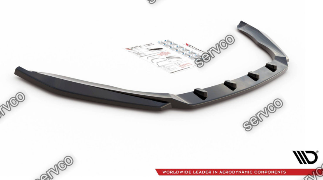 Prelungire splitter bara fata Skoda Octavia RS Mk3 2013-2016 v14 - Maxton Design