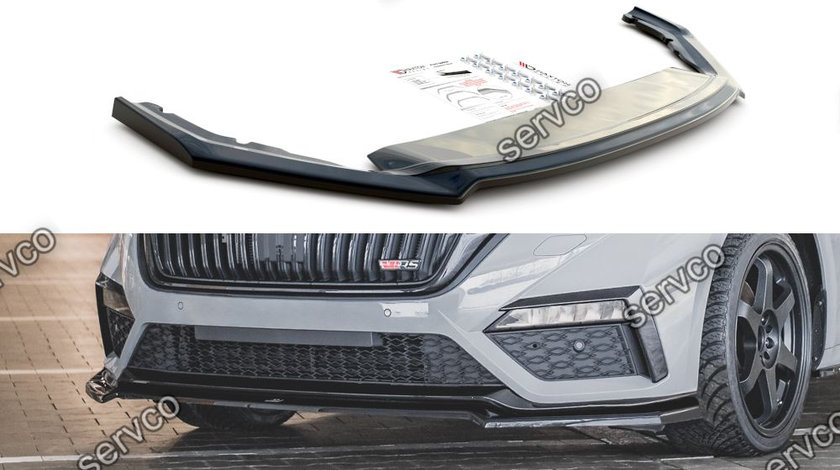 Prelungire splitter bara fata Skoda Octavia RS Mk4 2020- v13 - Maxton Design