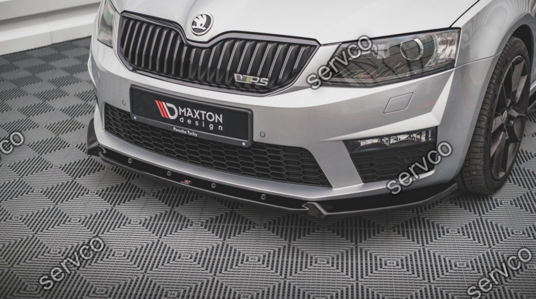 Prelungire splitter bara fata Skoda Octavia RS Mk3 2013-2016 v13 - Maxton Design