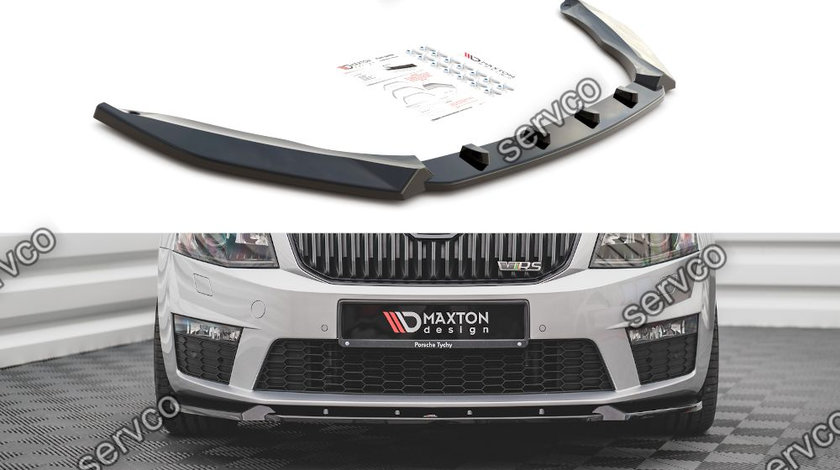 Prelungire splitter bara fata Skoda Octavia RS Mk3 2013-2016 v13 - Maxton Design