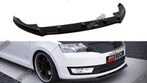 Prelungire splitter bara fata Skoda Rapid 2013- v1...