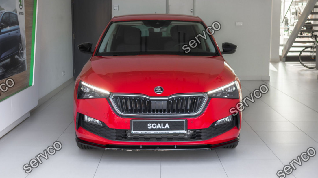 Prelungire splitter bara fata Skoda Scala 2018- v1 - Maxton Design