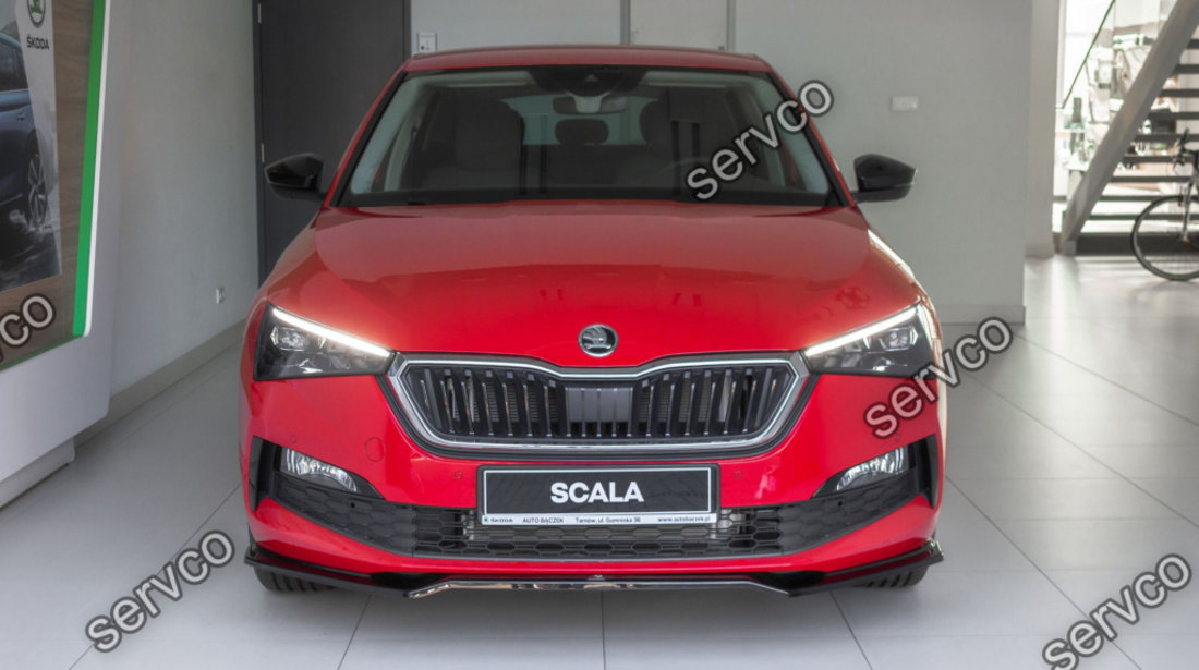 Prelungire splitter bara fata Skoda Scala 2018- v2 - Maxton Design