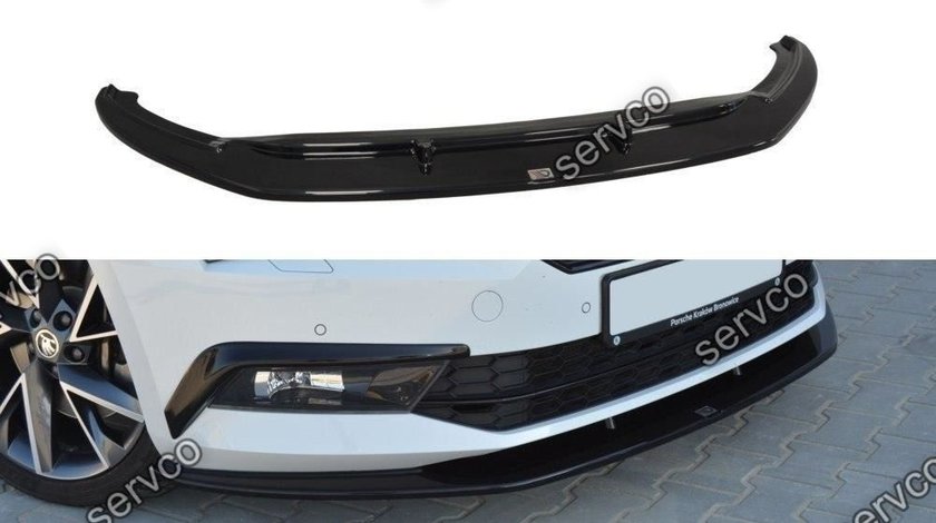 Prelungire splitter bara fata Skoda Superb Mk3 2015- v6 - Maxton Design