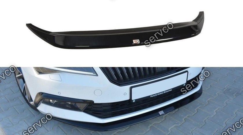 Prelungire splitter bara fata Skoda Superb Mk3 2015- v4 - Maxton Design