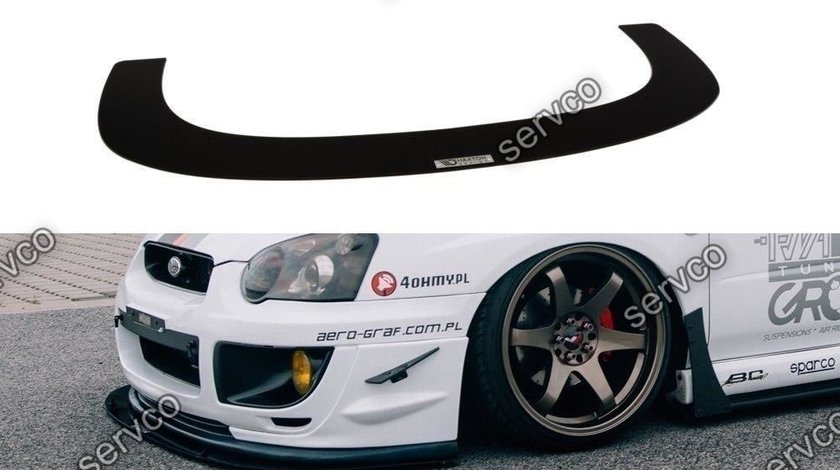 Prelungire splitter bara fata Subaru Impreza Mk2 WRX STI Blobeye 2003-2006 v2 - Maxton Design