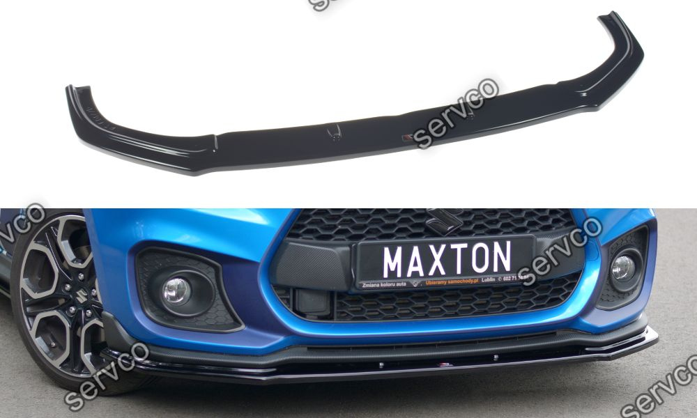 Prelungire splitter bara fata Suzuki Swift Mk6 Sport 2018- v1 - Maxton Design