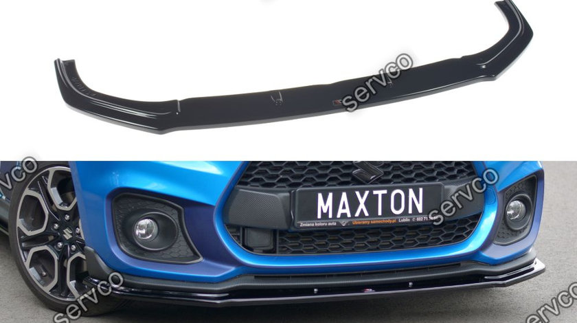 Prelungire splitter bara fata Suzuki Swift Mk6 Sport 2018- v1 - Maxton Design