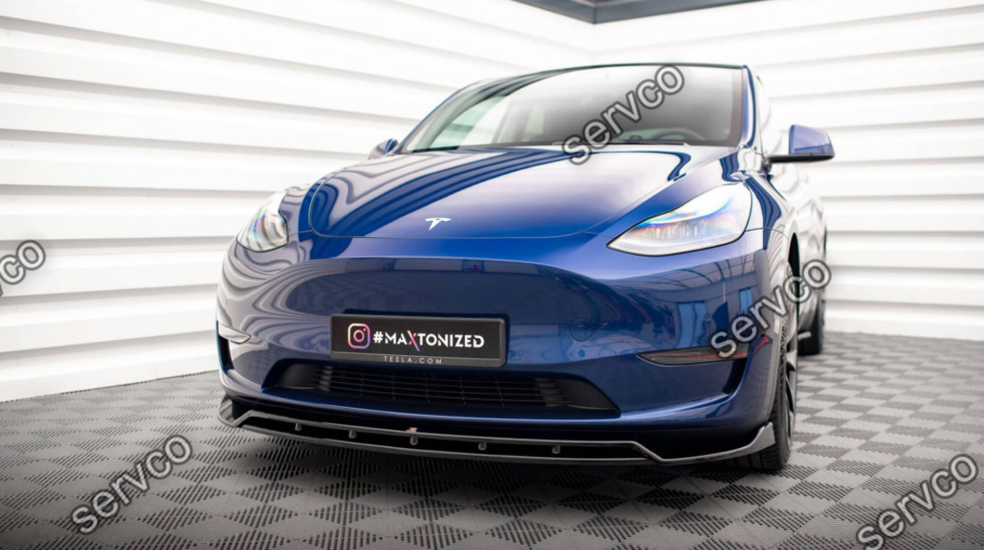 Prelungire splitter bara fata Tesla Model Y 2020- v2 - Maxton Design