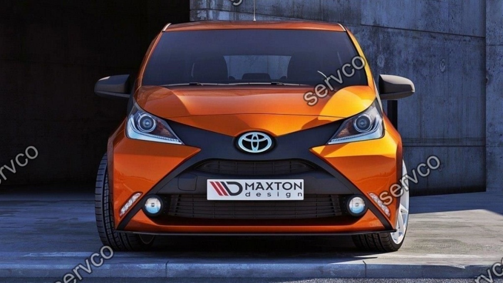 Prelungire splitter bara fata Toyota Aygo Mk2 2014- v2 - Maxton Design