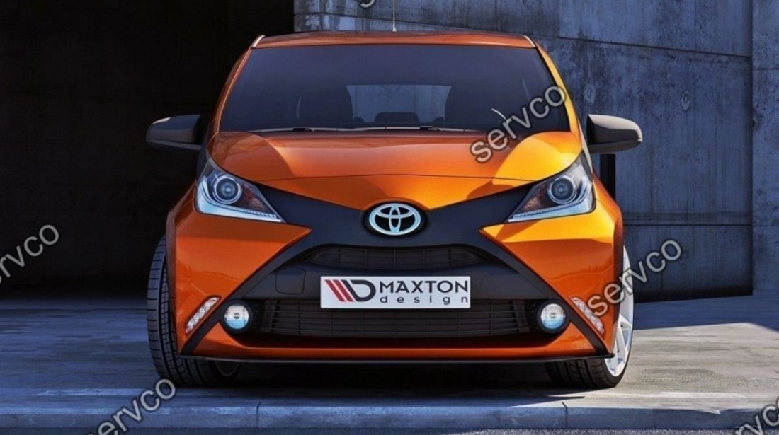 Prelungire splitter bara fata Toyota Aygo Mk2 2014- v2 - Maxton Design