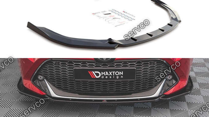 Prelungire splitter bara fata Toyota Corolla GR Sport Hatchback XII 2019- v4 - Maxton Design