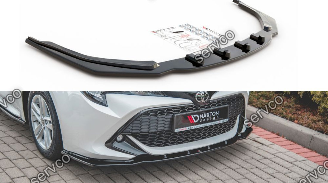 Prelungire splitter bara fata Toyota Corolla XII Touring Sports Hatchback 2019- v2 - Maxton Design