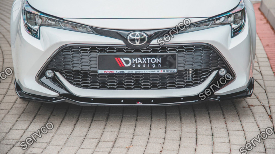 Prelungire splitter bara fata Toyota Corolla XII Touring Sports Hatchback 2019- v3 - Maxton Design