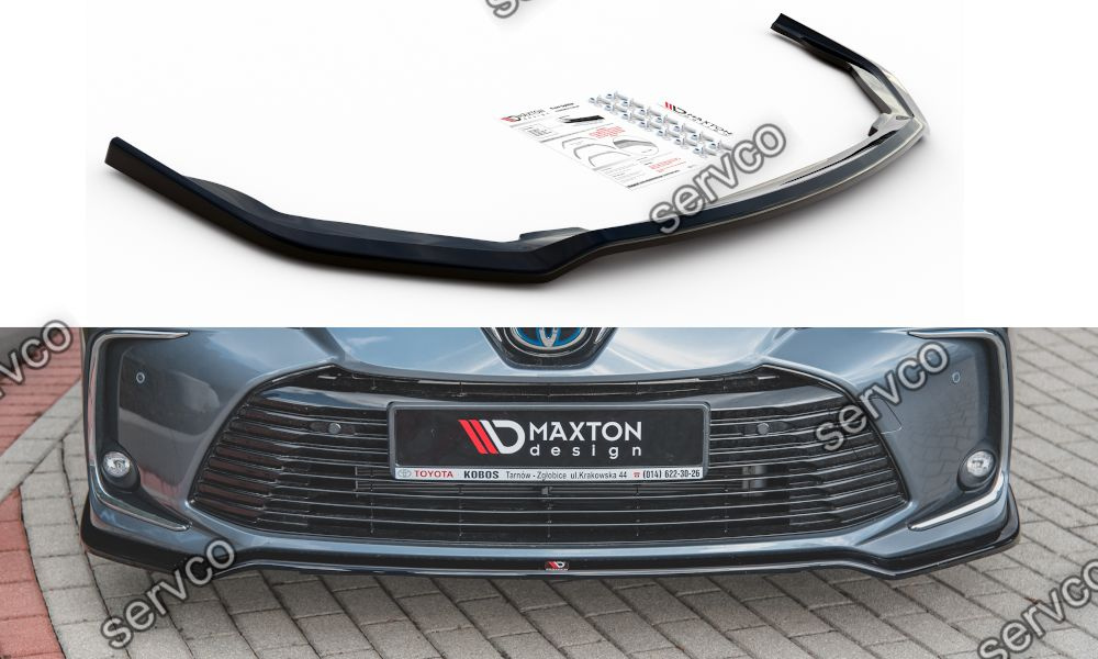 Prelungire splitter bara fata Toyota Corolla XII Sedan 2019- v1 - Maxton Design