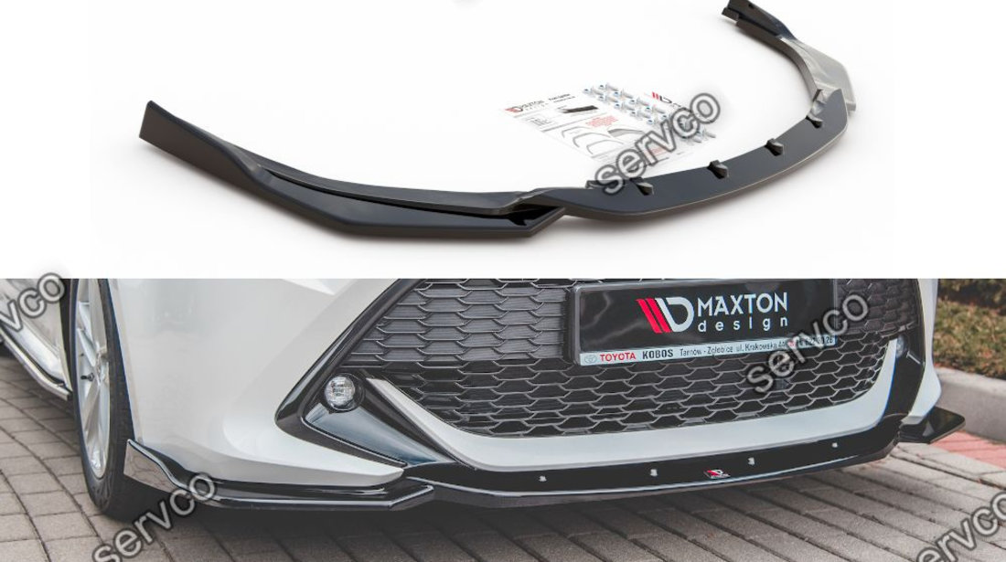 Prelungire splitter bara fata Toyota Corolla XII Touring Sports Hatchback 2019- v3 - Maxton Design