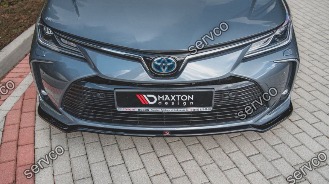 Prelungire splitter bara fata Toyota Corolla XII Sedan 2019- v1 - Maxton Design