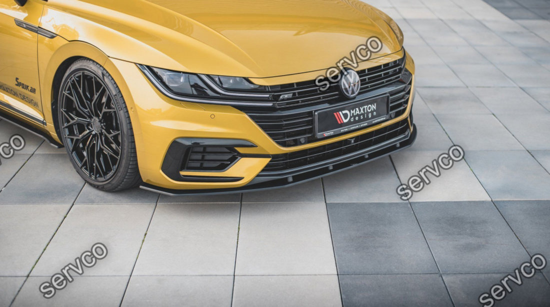 Prelungire splitter bara fata Volkswagen Arteon R-Line 2017- v4 - Maxton Design