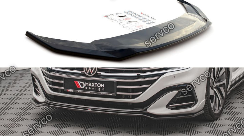 Prelungire splitter bara fata Volkswagen Arteon R-Line Facelift 2020- v9 - Maxton Design