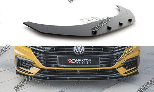 Prelungire splitter bara fata Volkswagen Arteon R-Line 2017- v4 - Maxton Design