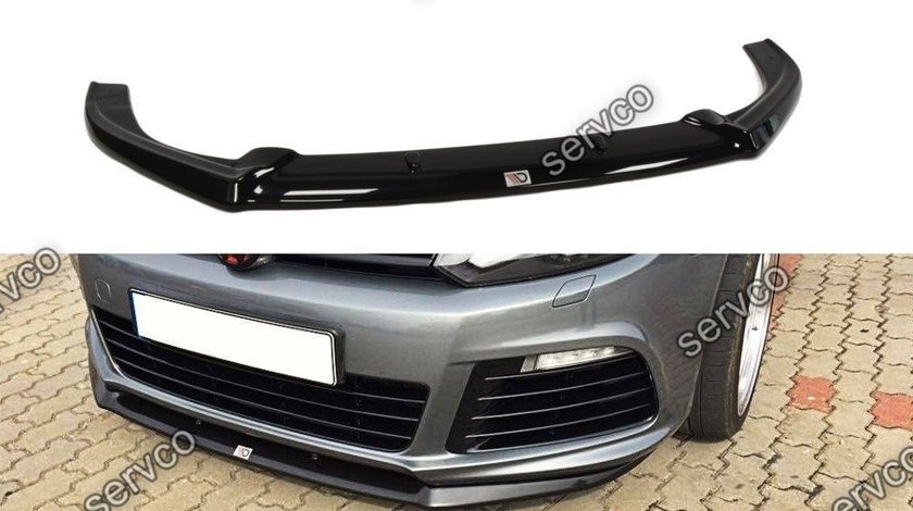 Prelungire splitter bara fata Volkswagen Golf 6 R Cupra Look 2008-2012 v9 - Maxton Design