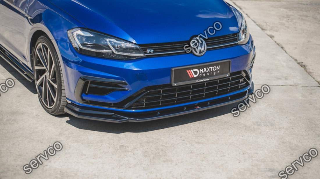 Prelungire splitter bara fata Volkswagen Golf 7 R Facelift 2017-2020 v15 - Maxton Design