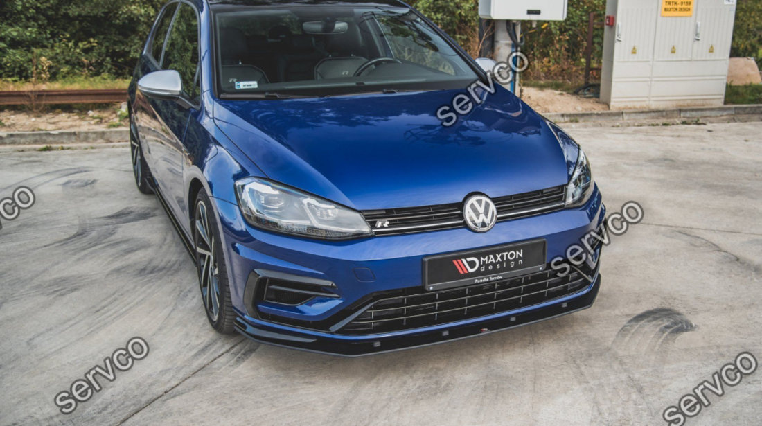 Prelungire splitter bara fata Volkswagen Golf 7 R Facelift 2017-2020 v16 - Maxton Design