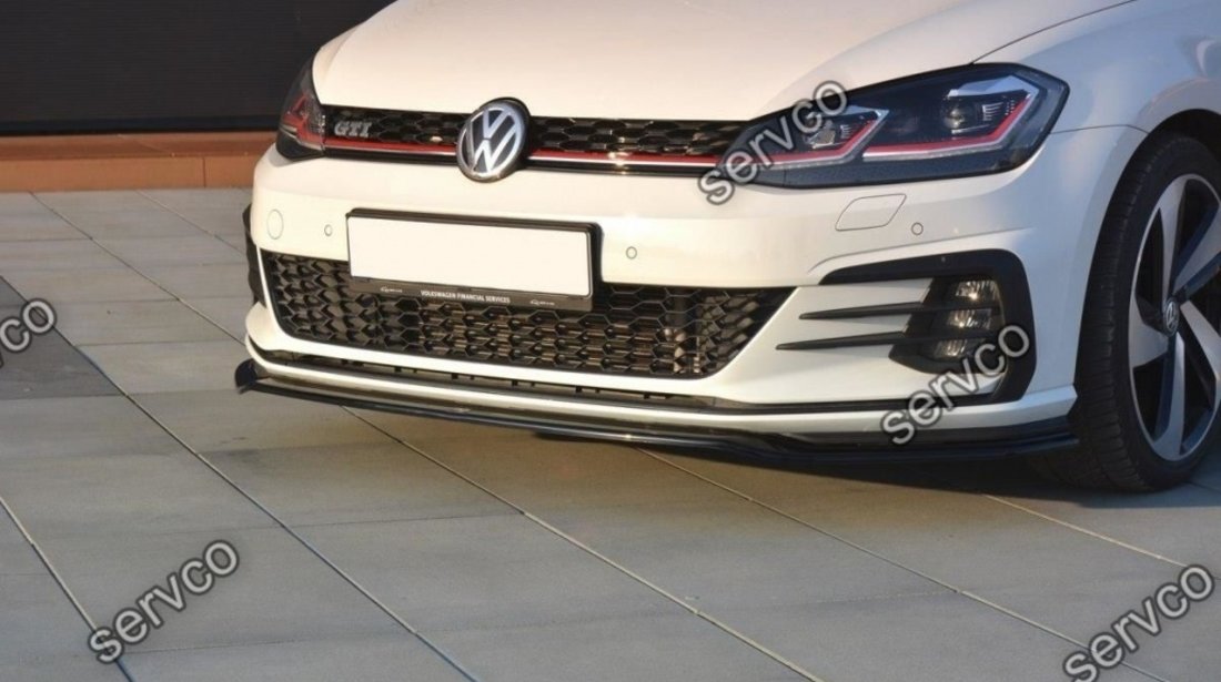 Prelungire splitter bara fata Volkswagen Golf 7 GTI Facelift 2017- v9 - Maxton Design