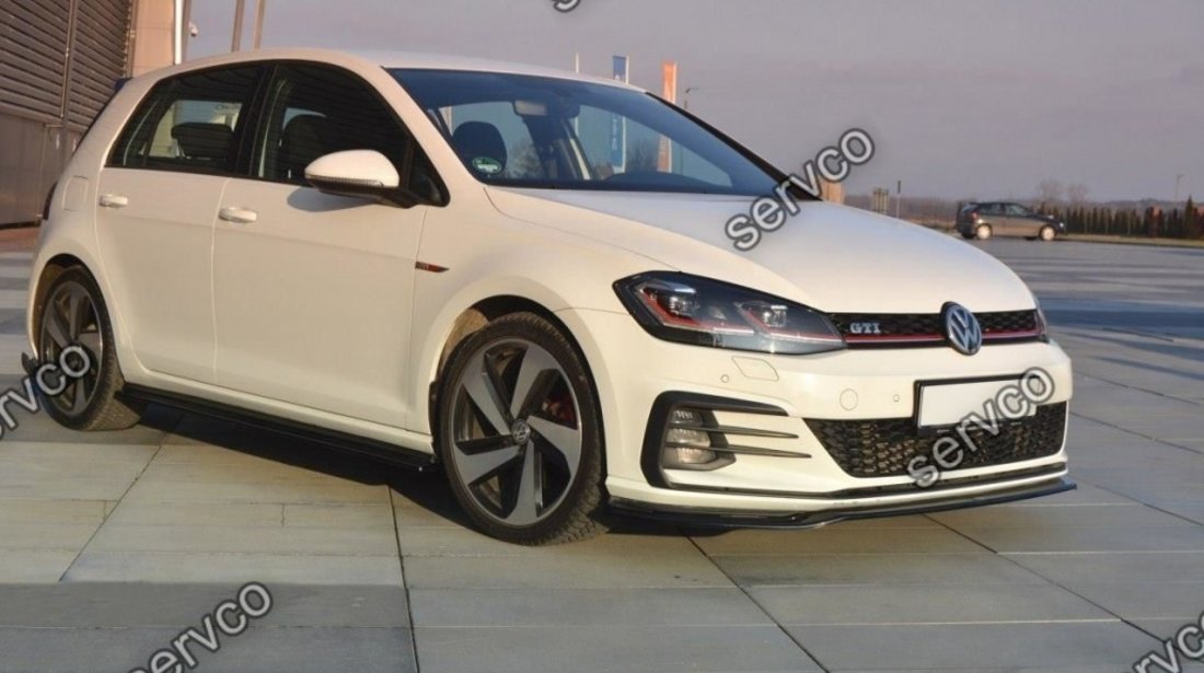 Prelungire splitter bara fata Volkswagen Golf 7 GTI Facelift 2017- v9 - Maxton Design