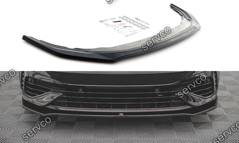 Prelungire splitter bara fata Volkswagen Golf R Mk 8 2020- v21 - Maxton Design
