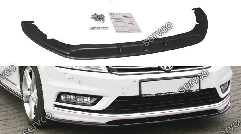 Prelungire splitter bara fata Volkswagen Passat 7 R-Line 2010-2014 v7 - Maxton Design