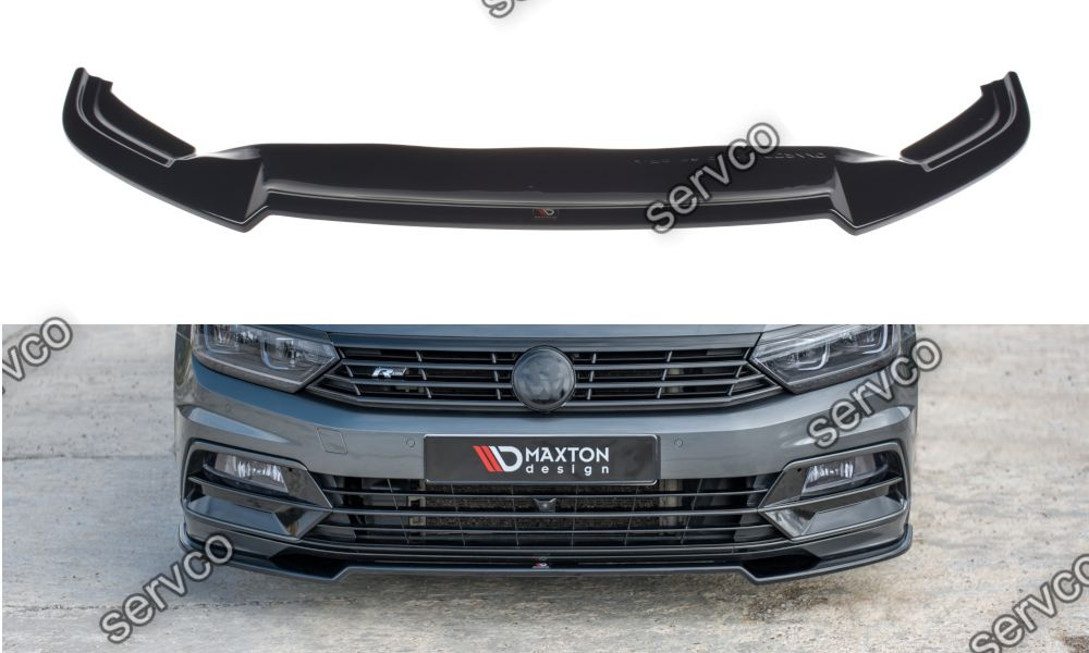 Prelungire splitter bara fata Volkswagen Passat B8 R-Line 2015- v10 - Maxton Design