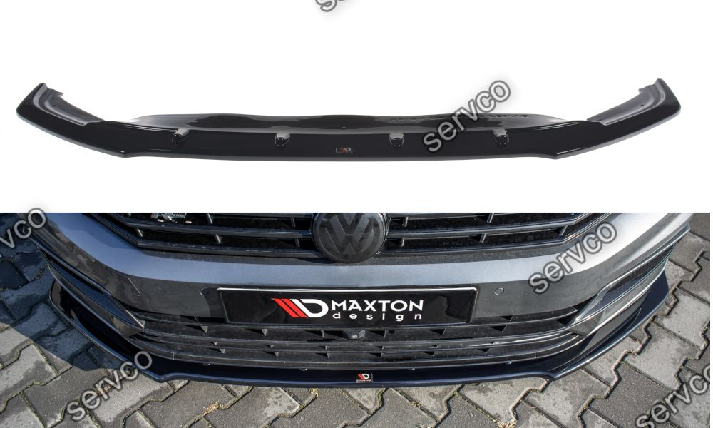 Prelungire splitter bara fata Volkswagen Passat B8 R-Line 2015- v9 - Maxton Design