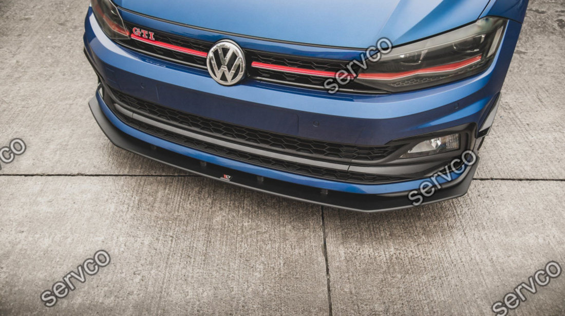 Prelungire splitter bara fata Volkswagen Polo GTI Mk6 2017- v15 - Maxton Design