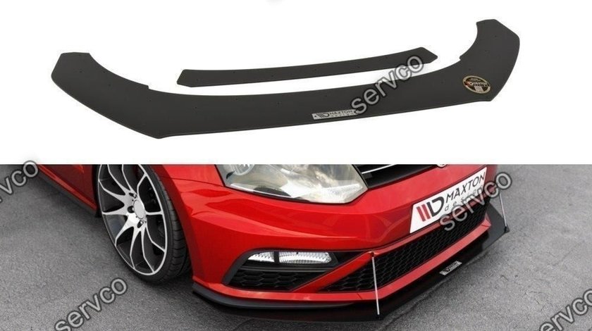 Prelungire splitter bara fata Volkswagen Polo Mk5 GTI Facelift 2015-2018 v5 - Maxton Design