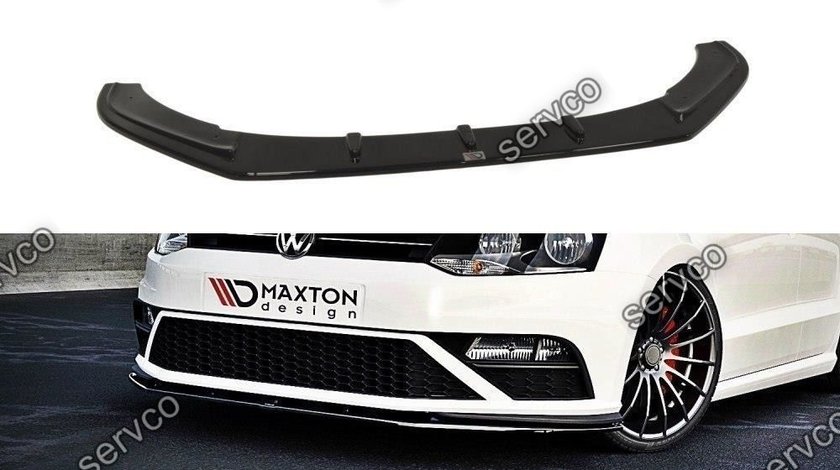 Prelungire splitter bara fata Volkswagen Polo Mk5 GTI Facelift 2015-2018 v1 - Maxton Design