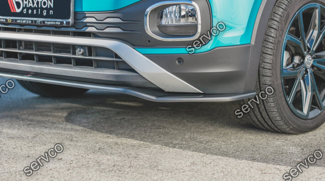 Prelungire splitter bara fata Volkswagen T-Cross 2018- v1 - Maxton Design