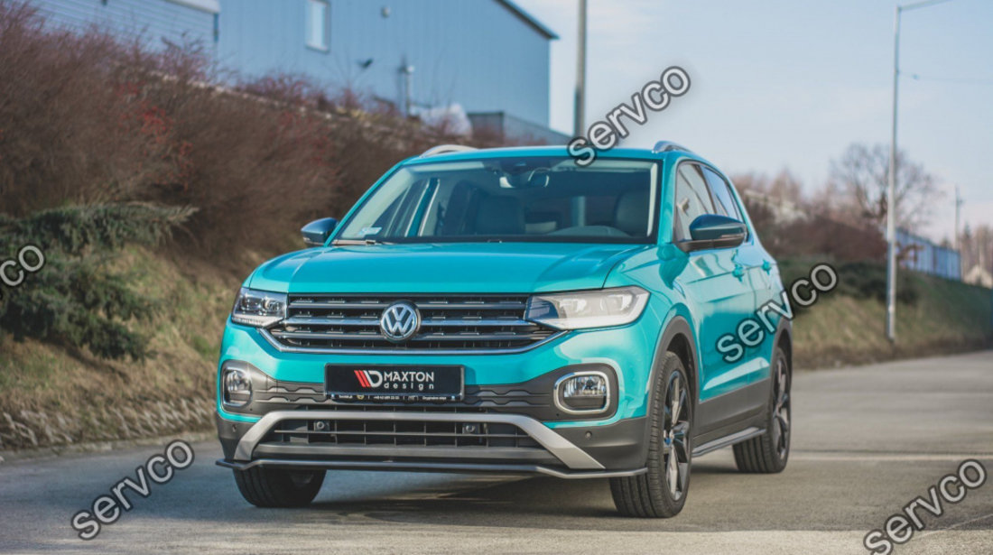 Prelungire splitter bara fata Volkswagen T-Cross 2018- v1 - Maxton Design