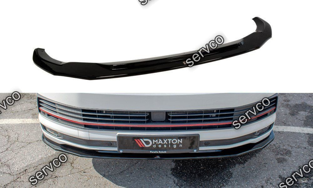 Prelungire splitter bara fata Volkswagen T6 2015- v2 - Maxton Design
