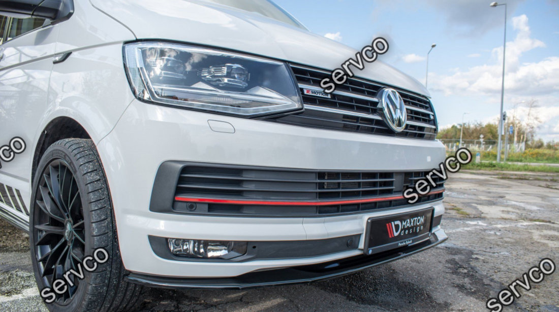 Prelungire splitter bara fata Volkswagen T6 2015- v2 - Maxton Design