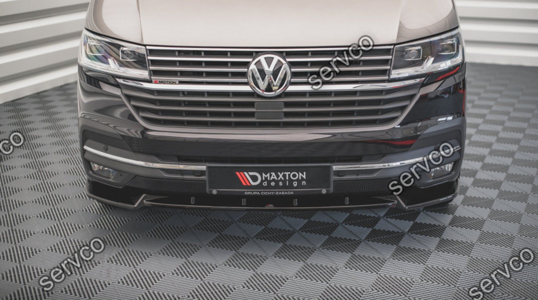 Prelungire splitter bara fata Volkswagen T6 Facelift 2019- v3 - Maxton Design